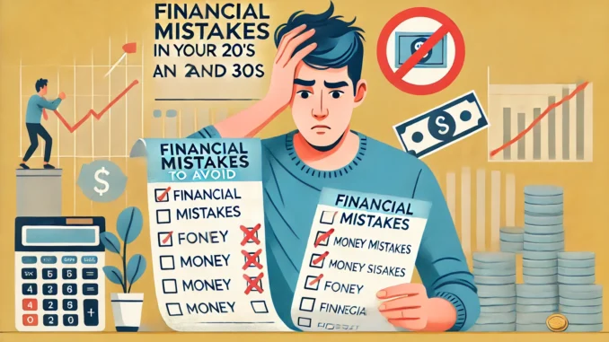 Financial Mistakes to Avoid in Your 20s and 30s