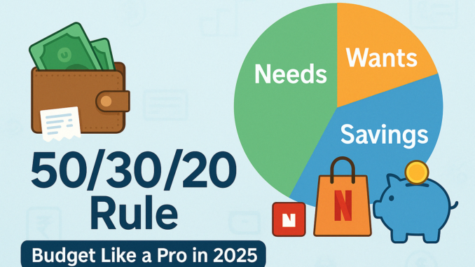 how to save money with 50/30/20 rule